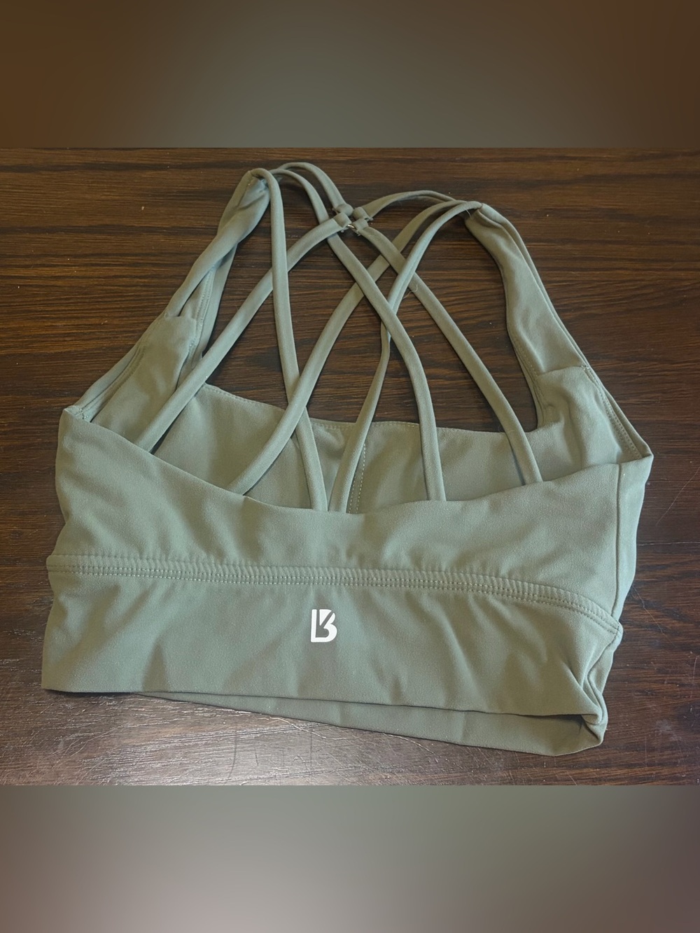 Buffbunny Olive Green Strappy Sports Bra